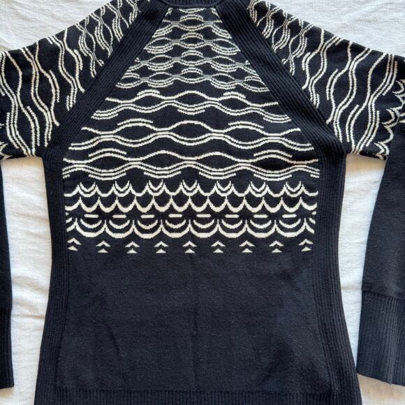 Title nine Super Power 1/4 Zip Sweater black Small Wool - Picture 9 of 10